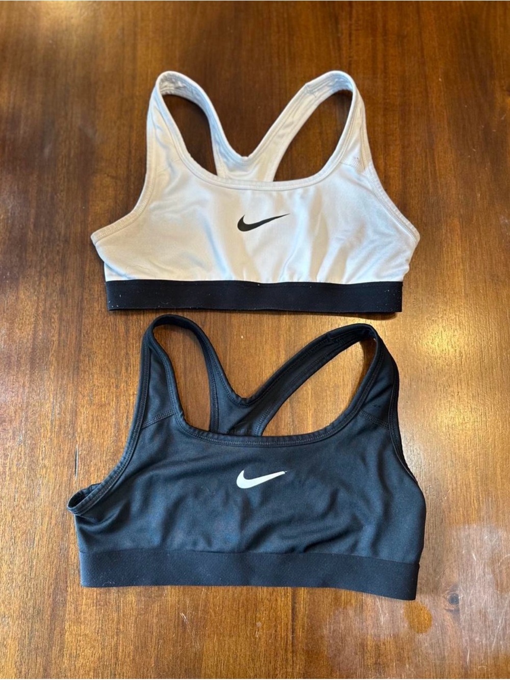 Nike Dri-FIT Racerback Sports Bras Bundle - White & Black